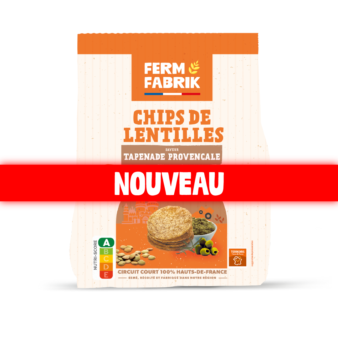 Chips de lentilles - Tapenade provençale