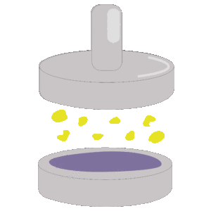 animation gif du processus du poppage de maïs