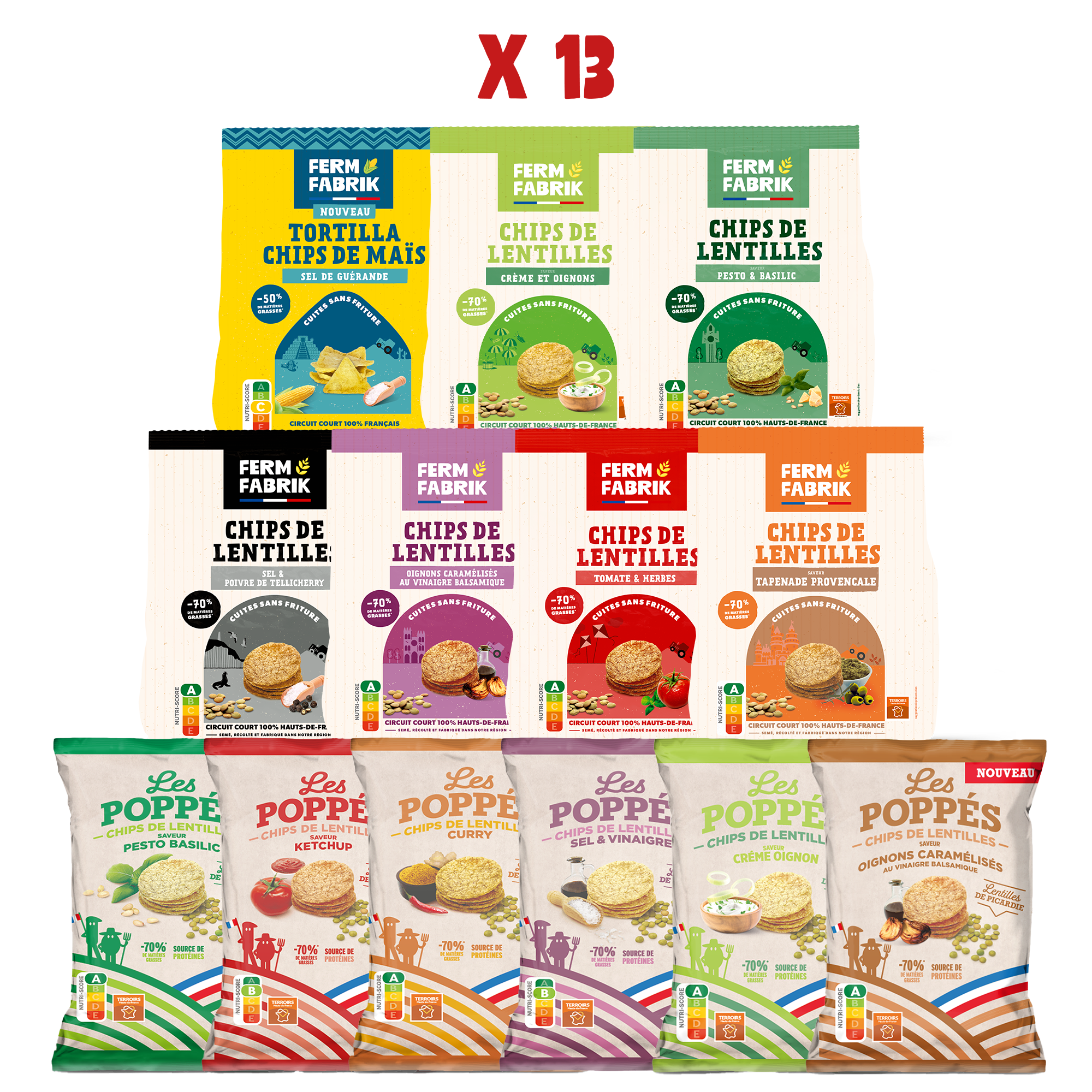 image de tous les packs de Ferm Fabrik et Les Poppés, 13 packs au total